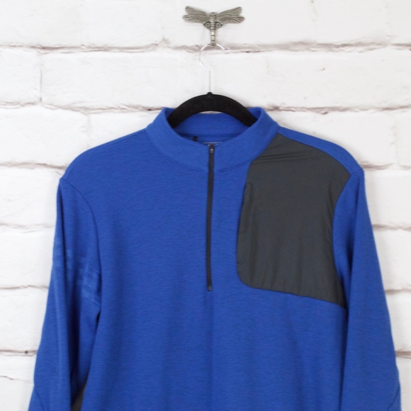 ADIDAS Half Zip Pull Over Fleece Sweatshirt XL - Picture 2 of 8